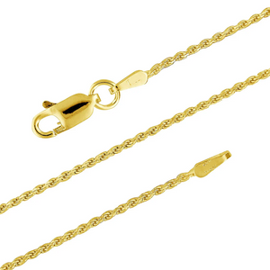 14k Yellow Gold Rope Chain, 16 Inches