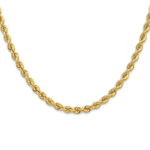 18K Yellow Gold Rope Chain 4mm