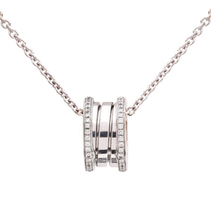 BVLGARI Pre-Owned white gold B.zero1 diamond Necklace, 18k,TDW: 0.38ct, Resale