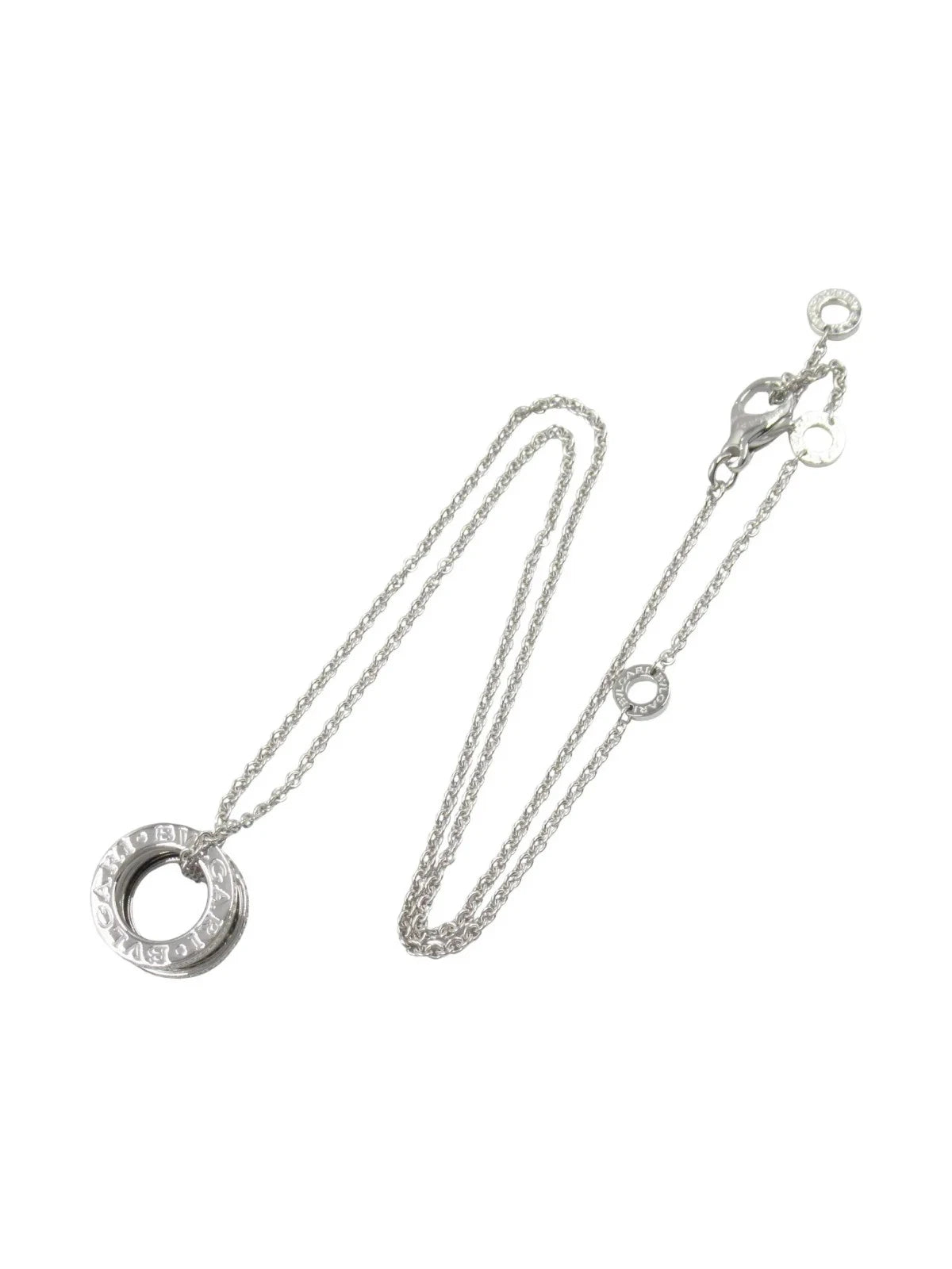 BVLGARI Pre-Owned white gold B.zero1 diamond Necklace, 18k,TDW: 0.38ct, Resale