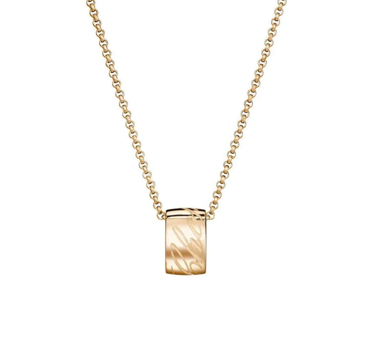 Chopard Chopardissimo Rose Gold Pendant Necklace 18k ,17" , Reference: 796580-5001 6166848, Resale