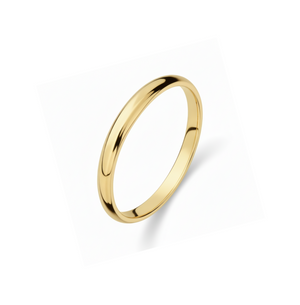 14K Yellow Gold Thin Comfort Fit Wedding Band - 2.9mm
