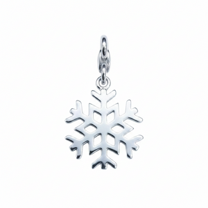 925 Sterling Silver Snowflake Pendant