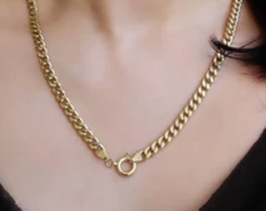 Yellow Gold Miami Curb Chain, 18k, 22 Inches, 36.29gr