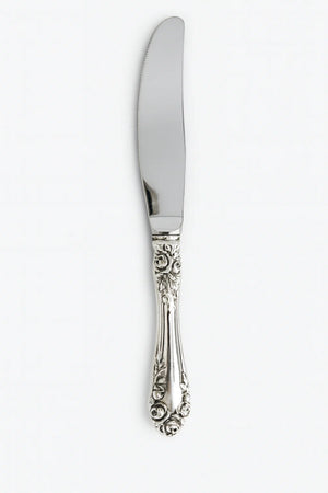 Antique Normandy Rose 1944 Sterling Silver Handle Butter Knife 6 inches