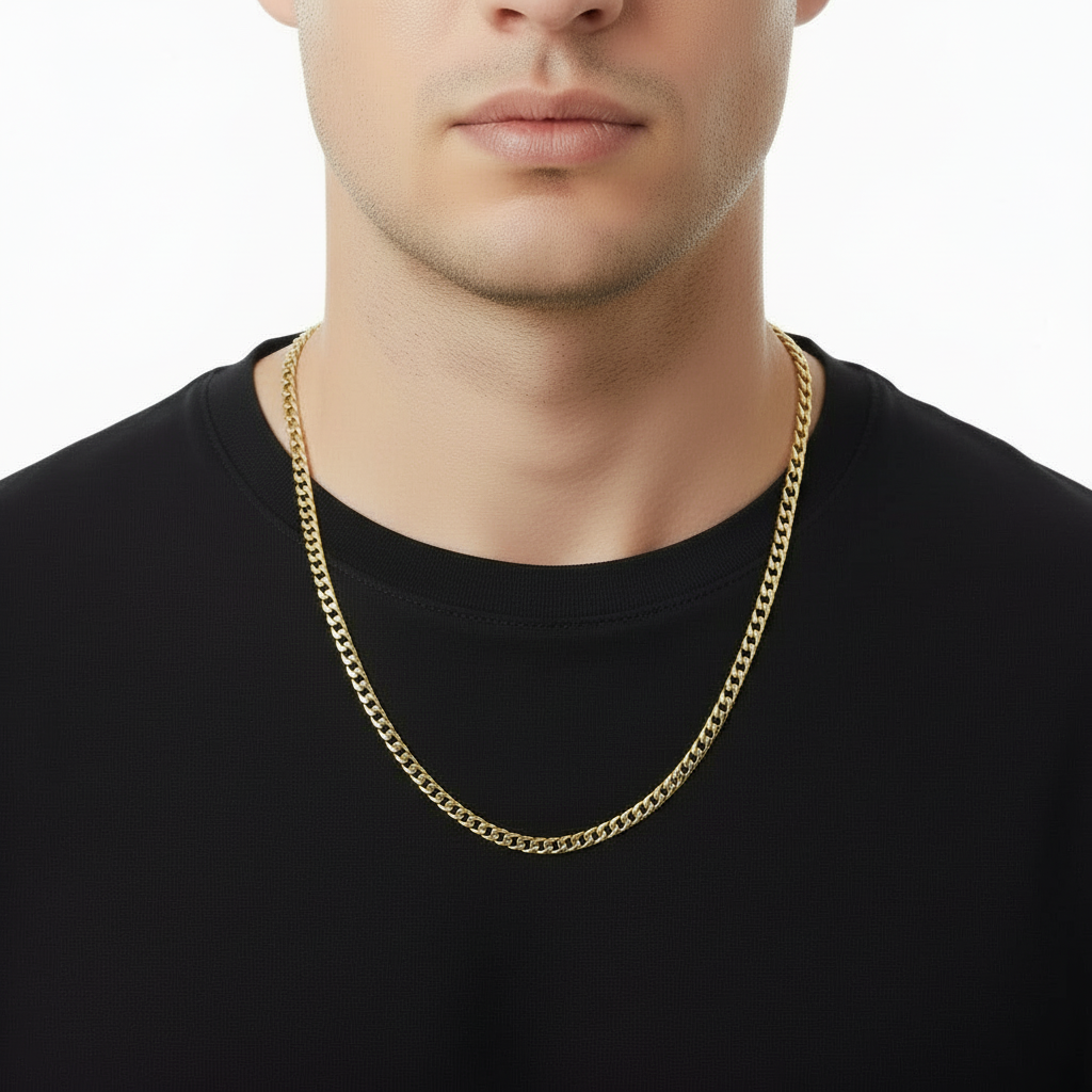 Yellow Gold Curb Chain, 18k, 9.17gr