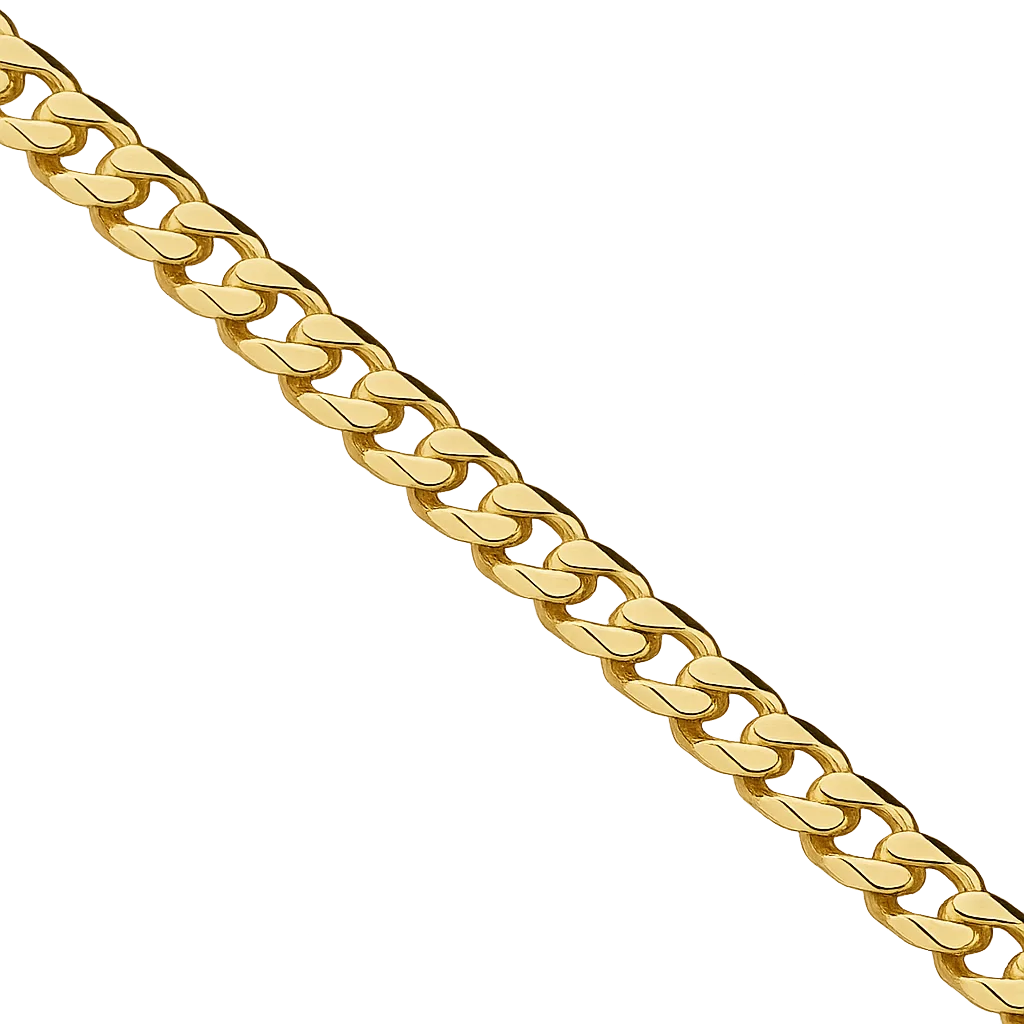 Yellow Gold Curb Chain, 18k, 9.17gr