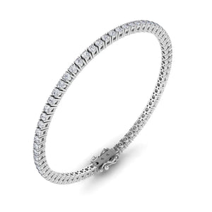 White Gold Diamond Tennis Bracelet 2.65 Cts. 14k,  7 Inches , 67 RD,  SI2-I1, I