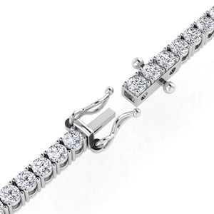 White Gold Diamond Tennis Bracelet 2.65 Cts. 14k,  7 Inches , 67 RD,  SI2-I1, I
